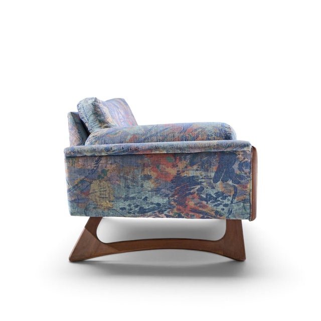 Brown Adrian Pearsall for Craft Associates Mid Century Gondola Sofa For Sale - Image 8 of 9