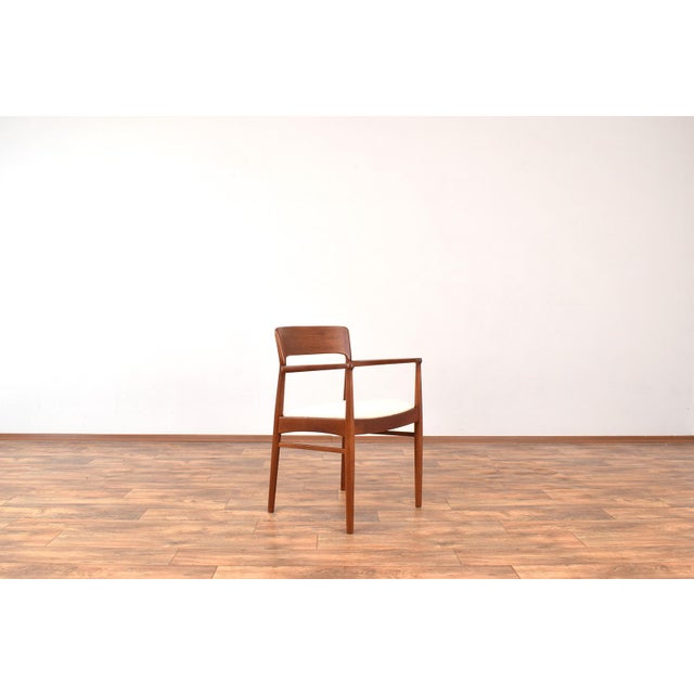 Textile Danish Teak Dining Chairs by Henning Kjærnulf for Korup Stolefabrik, 1960s, Set of 2 For Sale - Image 7 of 17