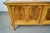 1960’s Hollywood Regency Burl Wood & Travertine Credenza / Low Console Table For Sale - Image 10 of 12