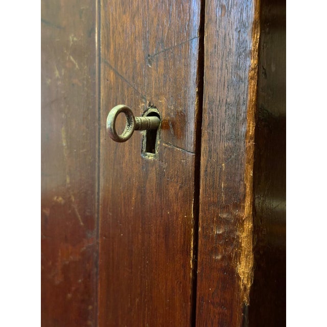 Antique Mahogany English Tooled Leather Top Partner Desk For Sale - Image 12 of 12