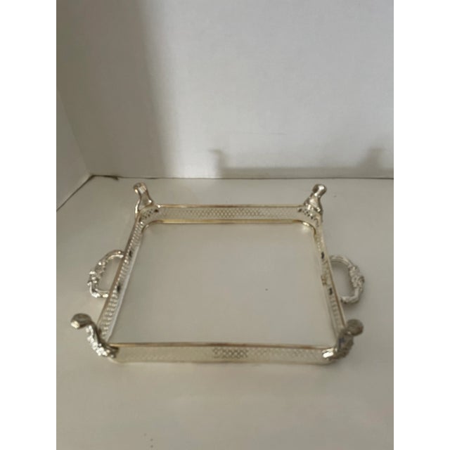 Metal Vintage Anchor Hocking Ovenware Loaf Pans with Silverplate Carrier- 3 Pieces For Sale - Image 7 of 8