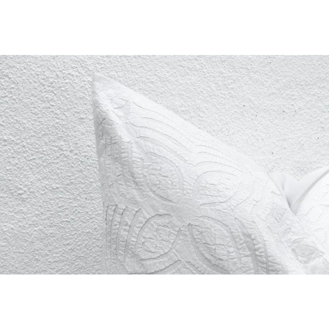 Star Bloom Large Applique Pillow Cover For Sale - Image 4 of 9