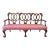18th Century Georgian Carved Mahogany Triple Settee For Sale