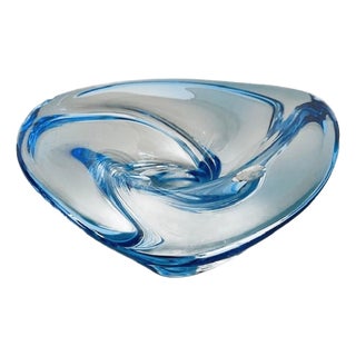 Mid-Century Modern Patelle Torsade Bowl from Val Saint Lambert, 1950s For Sale