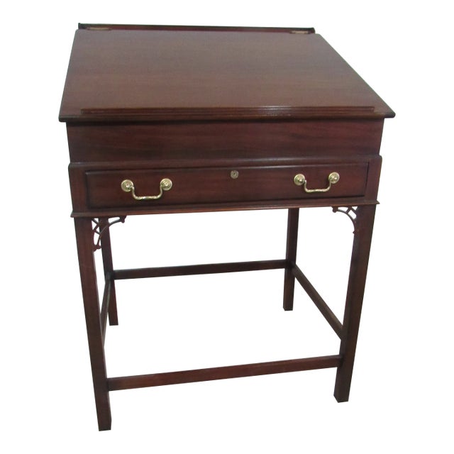 Drafting Drawing Table Writing Desk Vintage Cherry For Sale