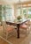 Oxblood Red Vintage Chinese Chippendale Fretwork Mahogany Stained Regency Dining Table Base For Sale - Image 8 of 10