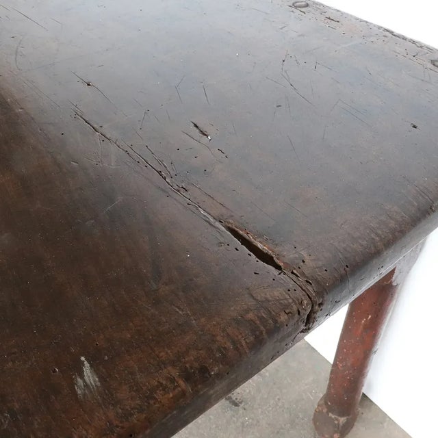 French Provincial Louis XIII Style Walnut Side / Work Table For Sale - Image 12 of 13