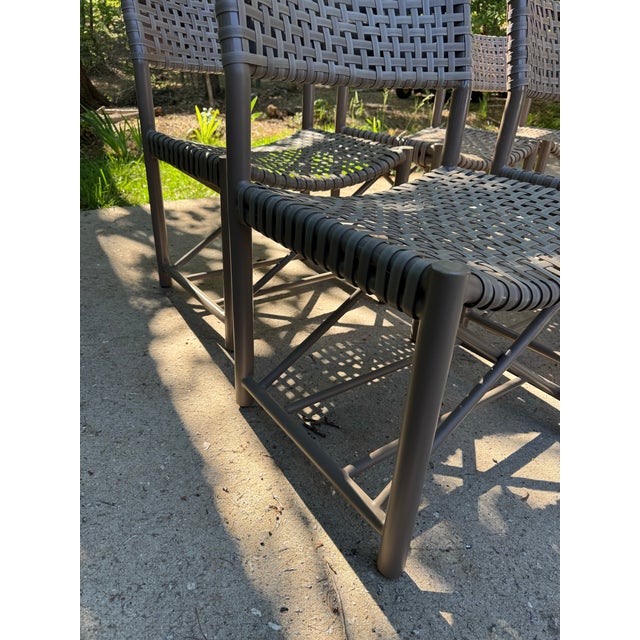 McGuire Antalya Outdoor Side Chairs- Set of 6 For Sale - Image 9 of 12