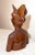 1930s Carved Balinese Indonesian Bali Woman Lady Bust Wood Carving Sculpture For Sale - Image 9 of 13