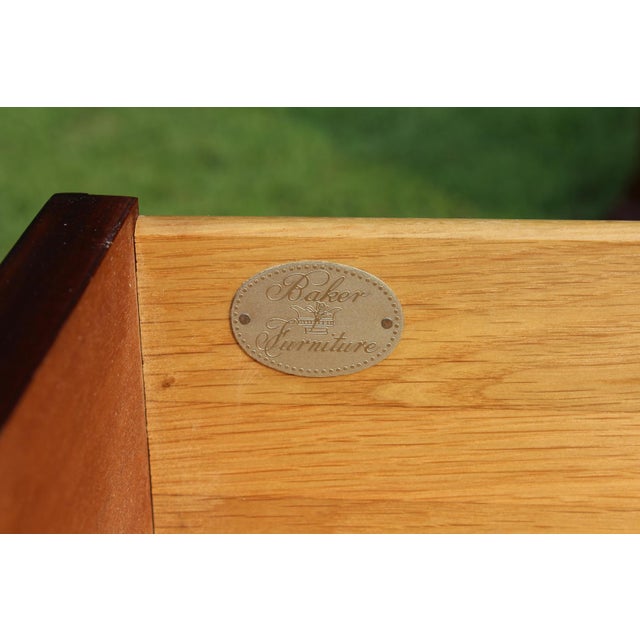 Baker Furniture Chippendale Mahogany Nightstands—A Pair For Sale - Image 17 of 18
