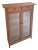 Late 20th Century British Colonial Style Faux Tortoise Bamboo Rattan Display Cabinet Shelving Drawers Glazed Doors Vitrine For Sale