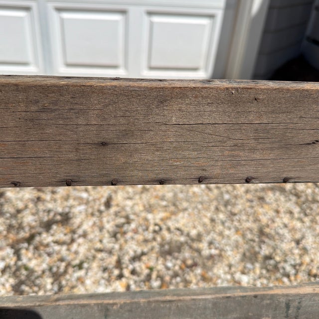 Rustic Wood Antique Carriage Bench For Sale In New York - Image 6 of 11