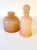 Mid-Century Modern Cenedese Lidded Italian Pink Apothecary Glass for Vanity - Set of 2 For Sale - Image 3 of 6