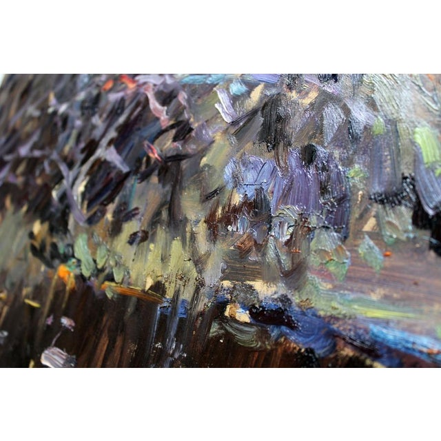 Edgars Vinters, Sunny Autumn Day, 1978, Oil on Cardboard For Sale - Image 6 of 10