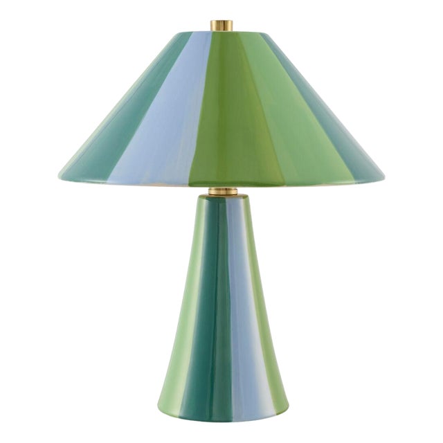 Galleria Accent Table Lamp Green Tan For Sale