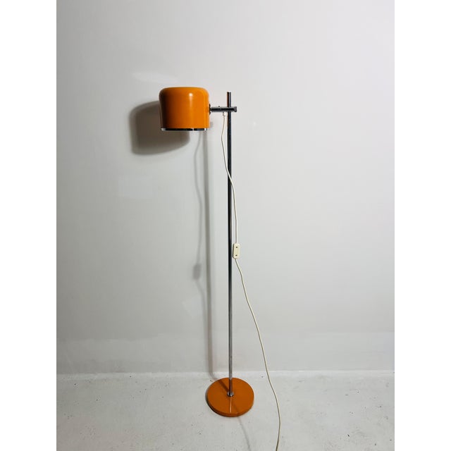 1970s Midcentury Orange Space Age Floor Lamp by Staff, Germany, 1970s For Sale - Image 5 of 12