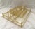 Vintage Lucite and Brass Flatware Caddy, just in time for the Holidays. Great next to a bar caddy or buffet. Could be...