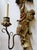 Gold Opposing Pair of Polychrome Hand Carved Wood and Iron Monkey Wall Sconces C 1920 For Sale - Image 8 of 16