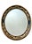 Friedman Brothers Friedman Brothers Traditional Gold & Black Regency Ebonised Oval Wall Mirror, Decorative Arts Inc For Sale - Image 4 of 12