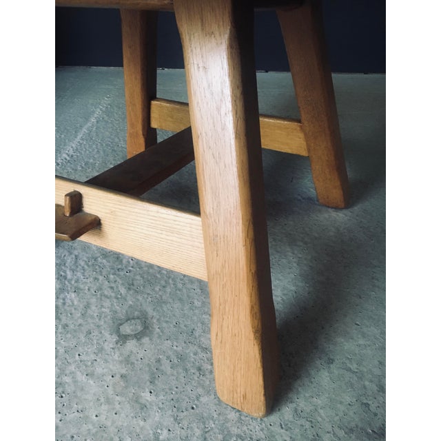 Rustic Light Oak Coffee Table, Belgium, 1960s For Sale - Image 16 of 17