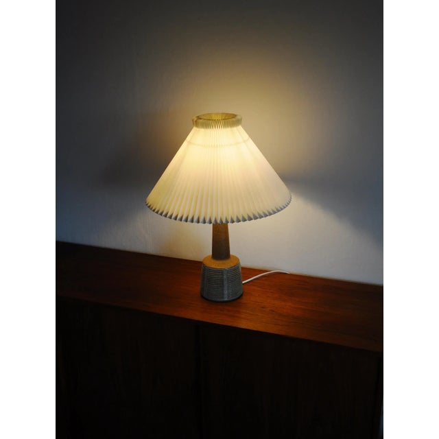 Scandinavian Modern Ceramic Table Lamp by Per Linnemann-Schmidt for Palshus, 1960s For Sale - Image 11 of 12