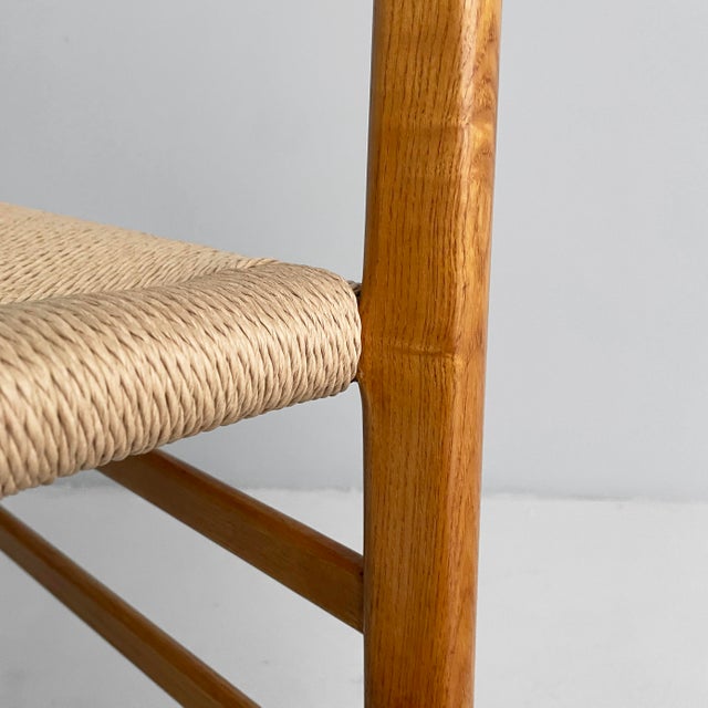 Mid-Century Modern Italian Straw and Wood Leggera Chairs by Gio Ponti for Cassina, 1960s, Set of 6 For Sale - Image 13 of 16