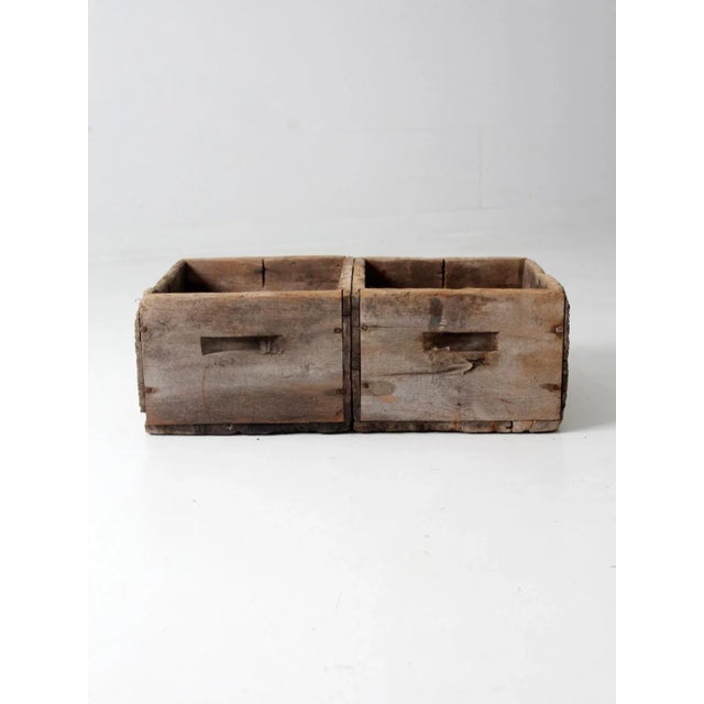 Antique Double in Wooden Crate For Sale - Image 4 of 12
