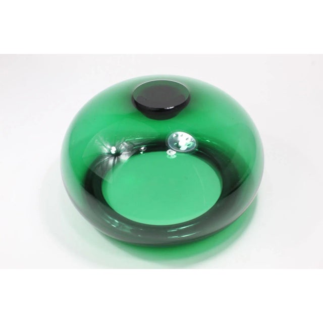 Per Lutken Holmegaard Per Lutken Emerald Holmegaard Bowl For Sale - Image 4 of 6