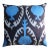 Contemporary Velvet Ikat Bohemian Throw Pillow For Sale