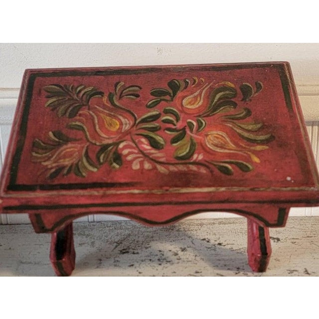 19th Century 20Thc Original Painted Child's Stool For Sale - Image 5 of 5