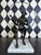 Signed Gustavo Gutierrez Bronze Harlequin Musician Sculpture on Marble Base, Edition 7/10 For Sale - Image 12 of 18