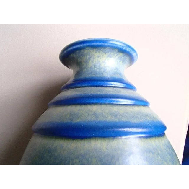 1930s Art Deco Ceramic Vases, 1930s, Set of 2 For Sale - Image 5 of 12