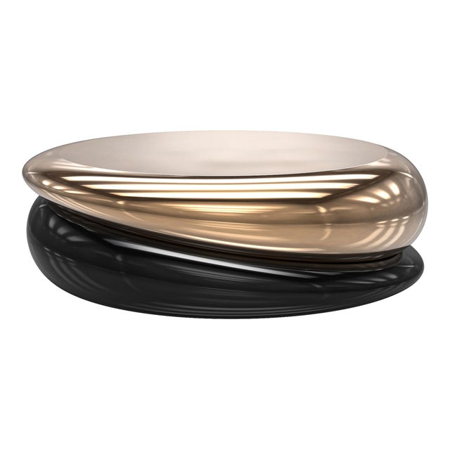 "Bond" Coffee Table with Bronze, Stainless Steel, Handmade Bizimyer Furniture. Unmatched. Unrivalled. Designed by Hasan...