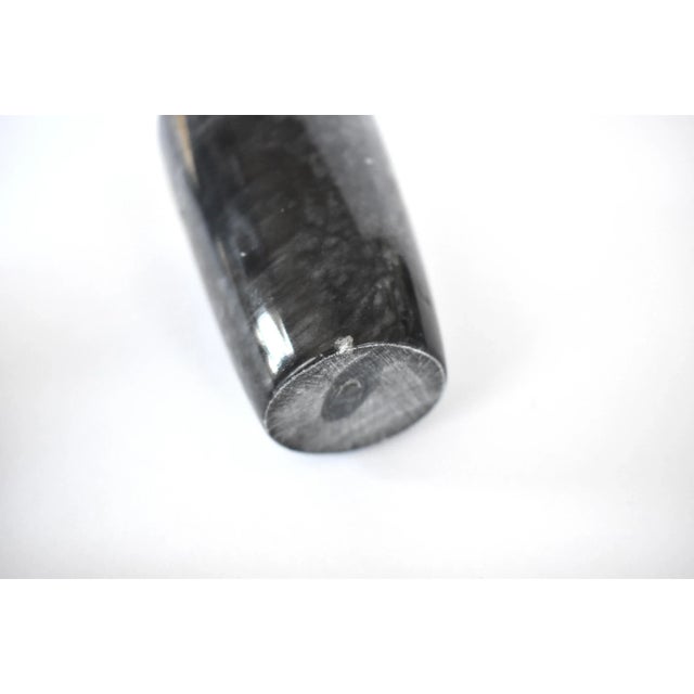 Stone Collection of 3 Vintage Grey Marble Vases For Sale - Image 7 of 11