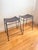 1970s French Mid Century Industrial Style Pair of Woven Leather and Iron Counter Stools After Lila Swift and Donald Monell For Sale - Image 5 of 18