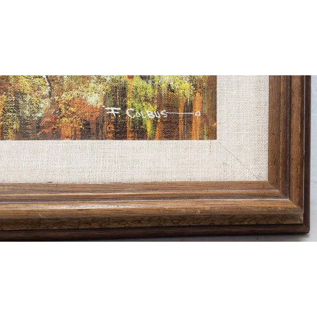 1960s Frederick Colbus (California, 1917-1986) Original Oil on Panel C.1960s For Sale - Image 5 of 9
