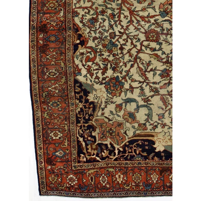 Persian Antique Persian Farahan Sarouk Rug 7’3" X 10’5" For Sale - Image 3 of 5