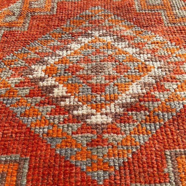 Red Vintage Kurdish Herki Rug, 1930s For Sale - Image 8 of 11
