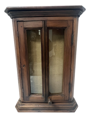Small Wall-Mounted Display Case with Two Doors