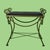 Faux Rope Small Bench For Sale - Image 4 of 5