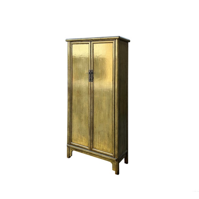 Make a statement with this eye-catching Distressed Light Olive Green Tall Large Ladder A or H Shape Noodle Cabinet Storage...