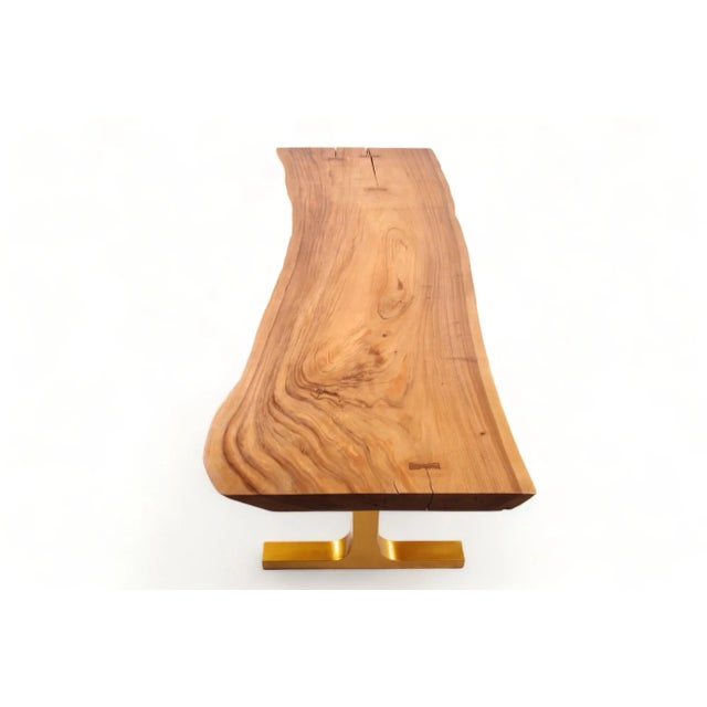 118" Inch Living Edge Dining Table For Sale - Image 4 of 11