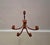 Teak Variable Height Chandelier with Five Arms from Domus, Denmark, 1970s For Sale - Image 4 of 9