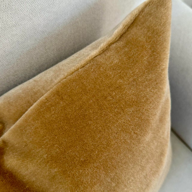 Not Yet Made - Made To Order Golden Camel Mohair Lumbars 12" X 22" - a Pair For Sale - Image 5 of 6