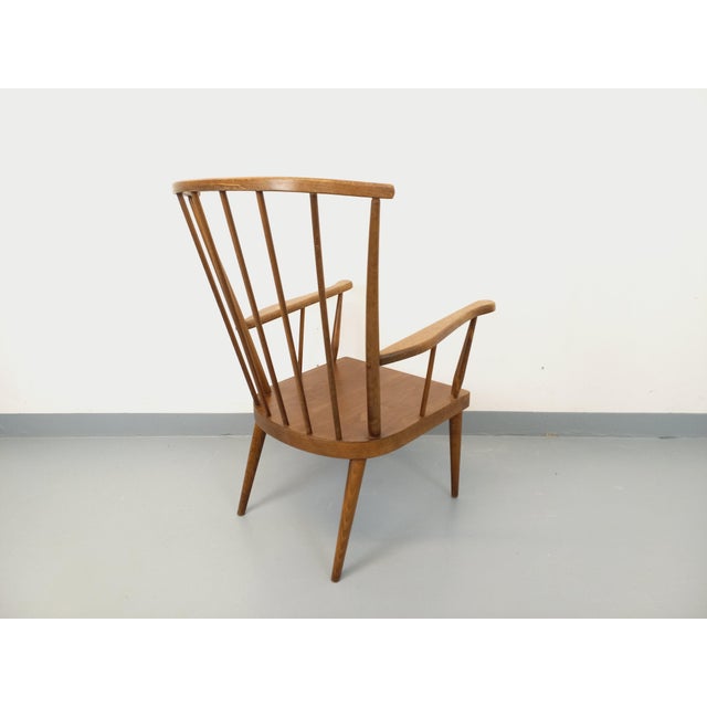 Vintage Baumann Wooden Armchair, 1960s For Sale - Image 13 of 16