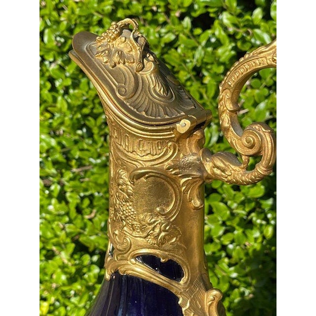 Metal Ewer from La Cristallerie de Lorraine For Sale - Image 7 of 13