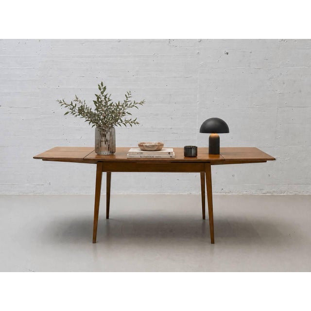 Extendable Dining Table in Cherry Wood from Willisau, Switzerland, 1960s For Sale - Image 10 of 17