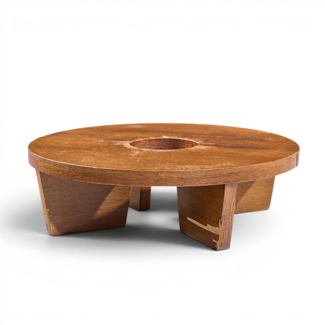 Harvey Probber Nuclear Mid Century Mahogany Coffee Table This coffee table measures: 47.5 wide x 47.5 deep x 14 inches...