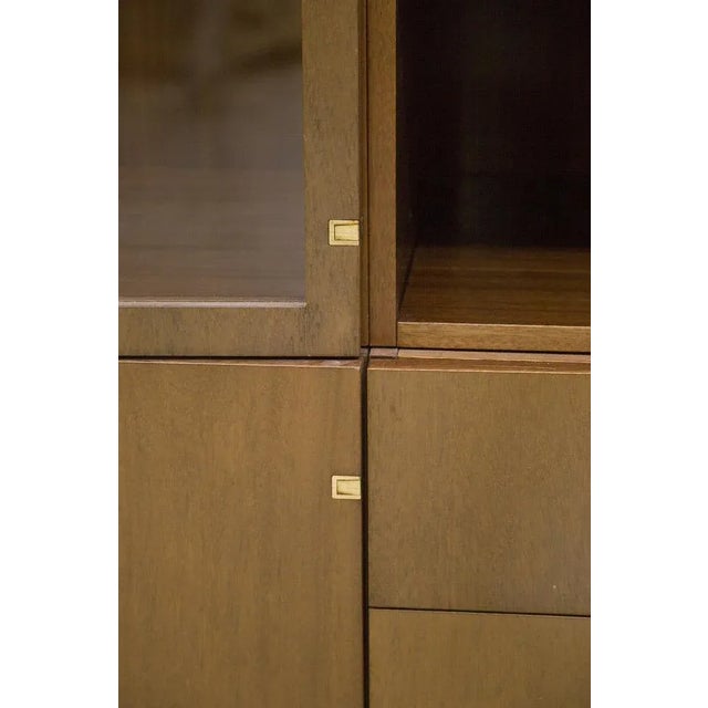 Vintage Wood and Glass Bookcase by Pierre Balmain For Sale - Image 9 of 9