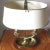 Antique Neoclassical Double Dolphin Brass Bouillotte Lamp With Tole Shade For Sale - Image 4 of 12